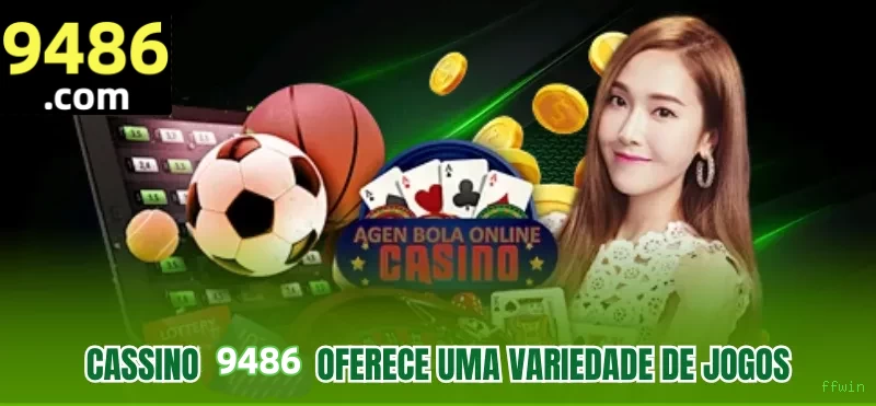 Imagem promocional do cassino online da ffwin mostrando jogos ao vivo